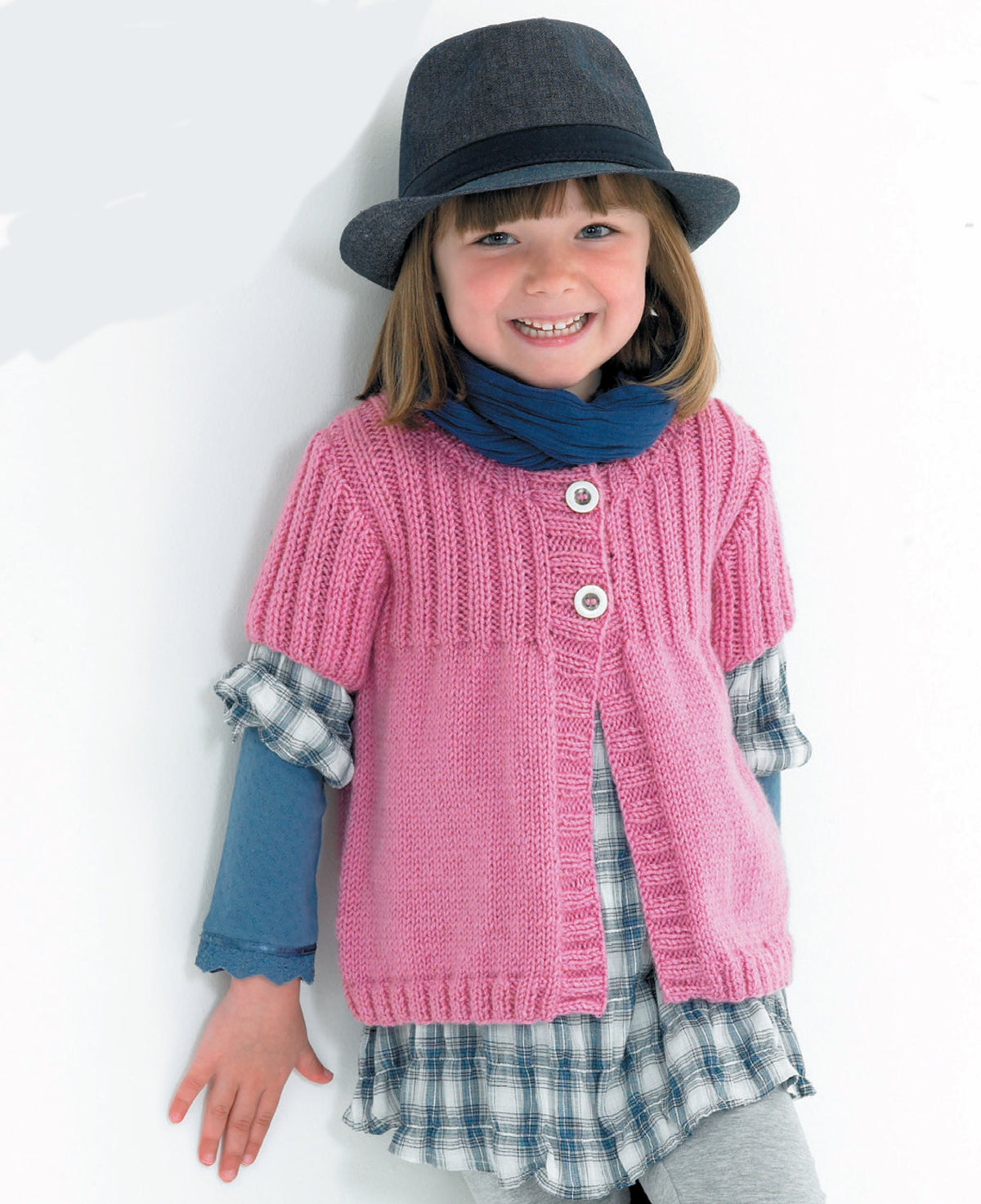 Girls Aran V or Round Neck Cable Cardigan Long & Short Sleeve 18" - 28" (6 mths - 8 Yrs) Aran Worsted 10ply Knitting Pattern PDF Download