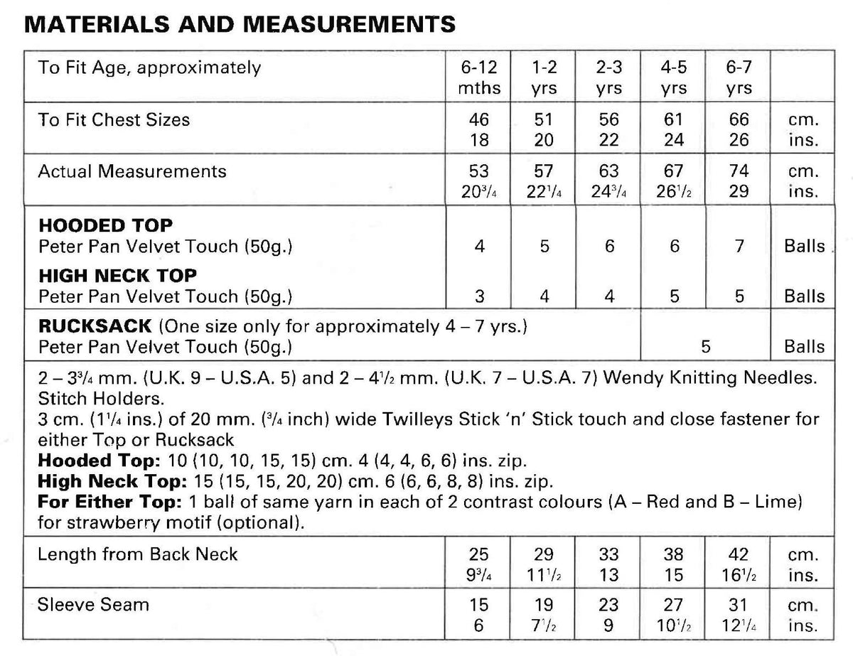Childrens Chenille Rucksack and Raglan sweater - & Hooded sweater- Large front pocket  18-26 Knitting Pattern PDF Download (6m - 7yrs)