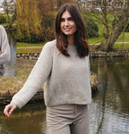 Casual Raglan Sweater Pullover Jumper Round Neck Rib 36- 42" DK 8 Ply Light Worsted Wool Knitting Pattern PDF download