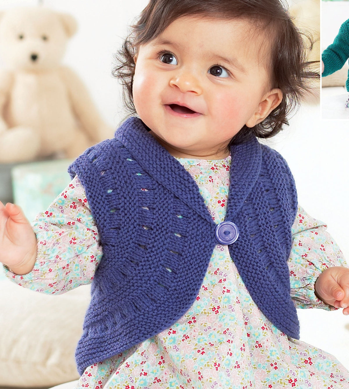 Easy Knit Girls Waistcoat Cardigan Shawl Neck Textured Baby Childs 16-26" 0 - 7 Yrs ~ DK 8ply Light Worsted Knitting Pattern pdf download