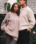 Men's & Women's Cable Textured Sweater knitting pattern DK 8 ply yarn 34" -48" chest ( 86-122cm) PDF  Download
