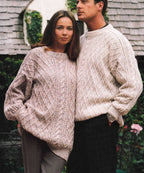 Men's & Women's Cable Textured Sweater knitting pattern DK 8 ply yarn 34" -48" chest ( 86-122cm) PDF  Download
