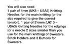 Baby Boy's Gansey style V neck sweater- Round Neck & Blanket, 0-6, 6-12M, 1-2y, 2-3y DK 8 PLy Knitting Pattern Download PDF
