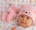 Baby Animal Hat & Paw Bootees- Knitting Pattern- 4ply wool-See images for sizing- Download PDF