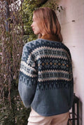 Classic Fair Isle Norwegian Sweater Traditional Round Neck Drop Sleeve, Bust 96 – 126 cm
