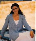 Womens Easy Beginner Ribbed waistcoat & V neck Cardigan- side split -Chest 32"-42" DK -8ply Light worsted Wool Knitting Pattern PDF download