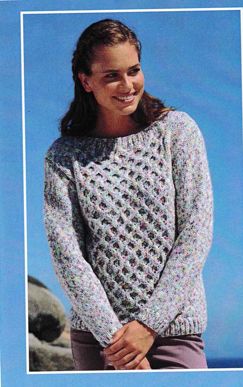 Woman's Cross Cable Sweater- Round stand up neck or Boat Neck In Chunky Bulky Yarn- 32" -54" larger sizes-  Knitting Pattern Download PDF