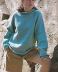 Easy Raglan Plain Knit  Sweater Jumper Roll Neck & Cuffs - 30" -44" loose fit Man's Woman's