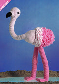 Crochet Pink Flamingo Toy pattern Measures  43 x 18 " See Images for wool and hooks needed, Crochet pattern Download PDF