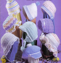 Baby Crochet Hat, 9 hats to crochet in Sport weight Yarn- Sizes- 3 Months - 6 Months  - crochet pattern download PDF- see additional info