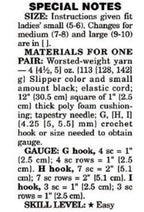 Slipper Selection Crochet Pattern -Adults feet 5-10 Worsted weight yarn needed- Crochet Pattern Download PDF