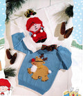 Christmas Jumpers 2 styles - Santa & Reindeer Knitting Pattern -DK 8ply (Light Worsted weight) Download PDF -20 -38-  Childs- Adults sizes