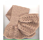 EMiss Marple Neck Warmer Knitting Pattern: Lacy Crisscross & Garter Stitch (PDF Download)