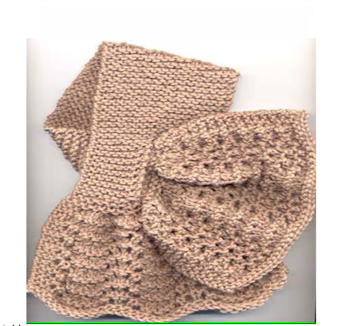 EMiss Marple Neck Warmer Knitting Pattern: Lacy Crisscross & Garter Stitch (PDF Download)