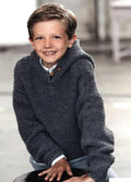 Child's Easy Moss Stitch (Seed stitch) Hooded Jacket - Drop sleeves - Knitting Pattern -Aran (Worsted weight)  Download PDF -Fits 116-146 cm