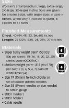 Woman's Super Chunky- Super Bulky Polo Neck Sweater sleeveless-Oversize fit Easy Quick Knit- fits 40-60" chest- Download Knitting Pattern
