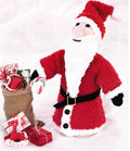 Christmas Cone shaped Santa- Knitting pattern-32 cm when  Knitting pattern DK 8ply Light worsted Download PDF