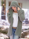 Chunky Crochet Hoodie Sweater Pattern – Women's Bulky 12 Ply (PDF Download)