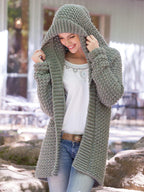 Chunky Crochet Hoodie Sweater Pattern – Women's Bulky 12 Ply (PDF Download)