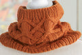 Winter Cable Neck Cowl- Woman's   ~ Aran 10Ply Worsted Wool Knitting Pattern PDF  download- Circular needles