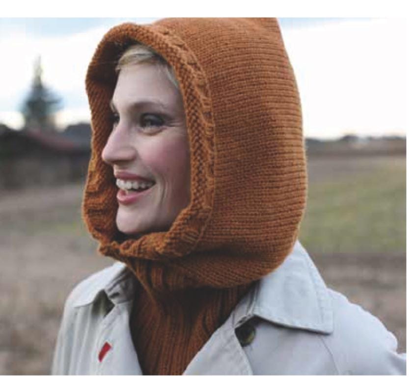 Hooded Cowl, Snood, Hat, Scarf, Neck Warmer, Woman's Quick Easy Knit, ~ Aran 10 Ply Wool Knitting Pattern PDF Instant download