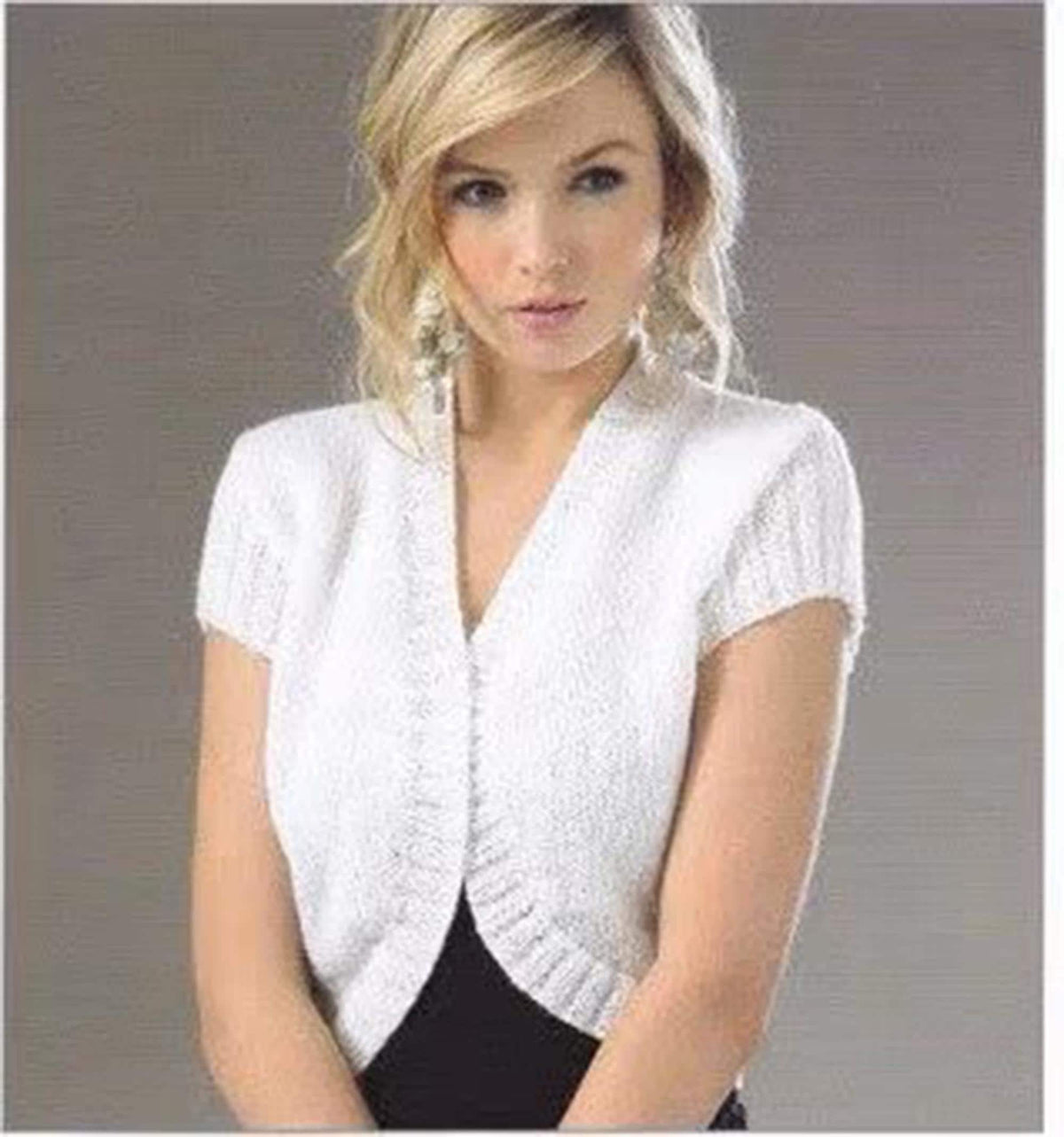 Womens Easy Knit Bolero Long & Short Sleeve 32" - 42" ~ DK 8 Ply Light Worsted Knitting Pattern PDF Instant download