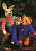 Rabbit & Teddy Bear -with Clothes to Knit in DK- 8 ply Light worsted wool- - Knitting Pattern PDF KNITTING Pattern