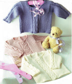 Popular Easy baby Jumpers 3 different panels to choose from DK ( 8PLY ) Yarn size 18" - 26" chest- Knitting pattern  Download PDF