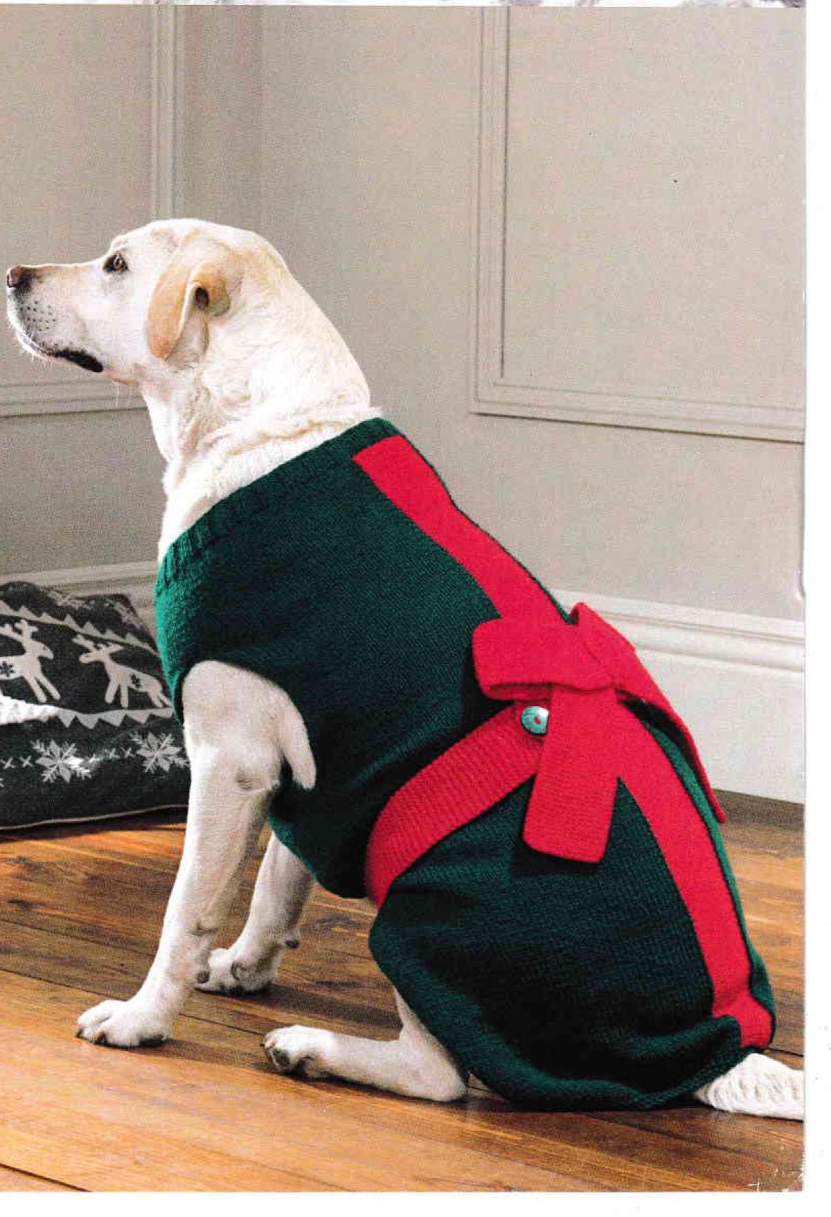 Doggie Christmas Accessories- Neckerchief- Balaclava-Santa hat & Pressie Coat- DK 8PLY- Light Worsted Wool Knitting Pattern PDF download