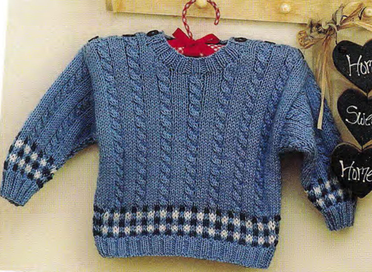 Babies Children's Cable V neck Cardigan & Sweater-Knitting Pattern-  DK - 8ply Light Worsted yarn 16" -26" (0-6 years) PDF- Digital Download