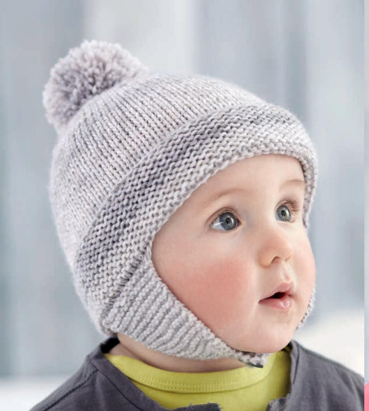 Easy Knit Hats - Garter Stitch - Helmet - Pull on Pointed - Hat Flower ~ 0 - 7yrs DK 8 Ply Light Worsted Knitting Pattern PDF download