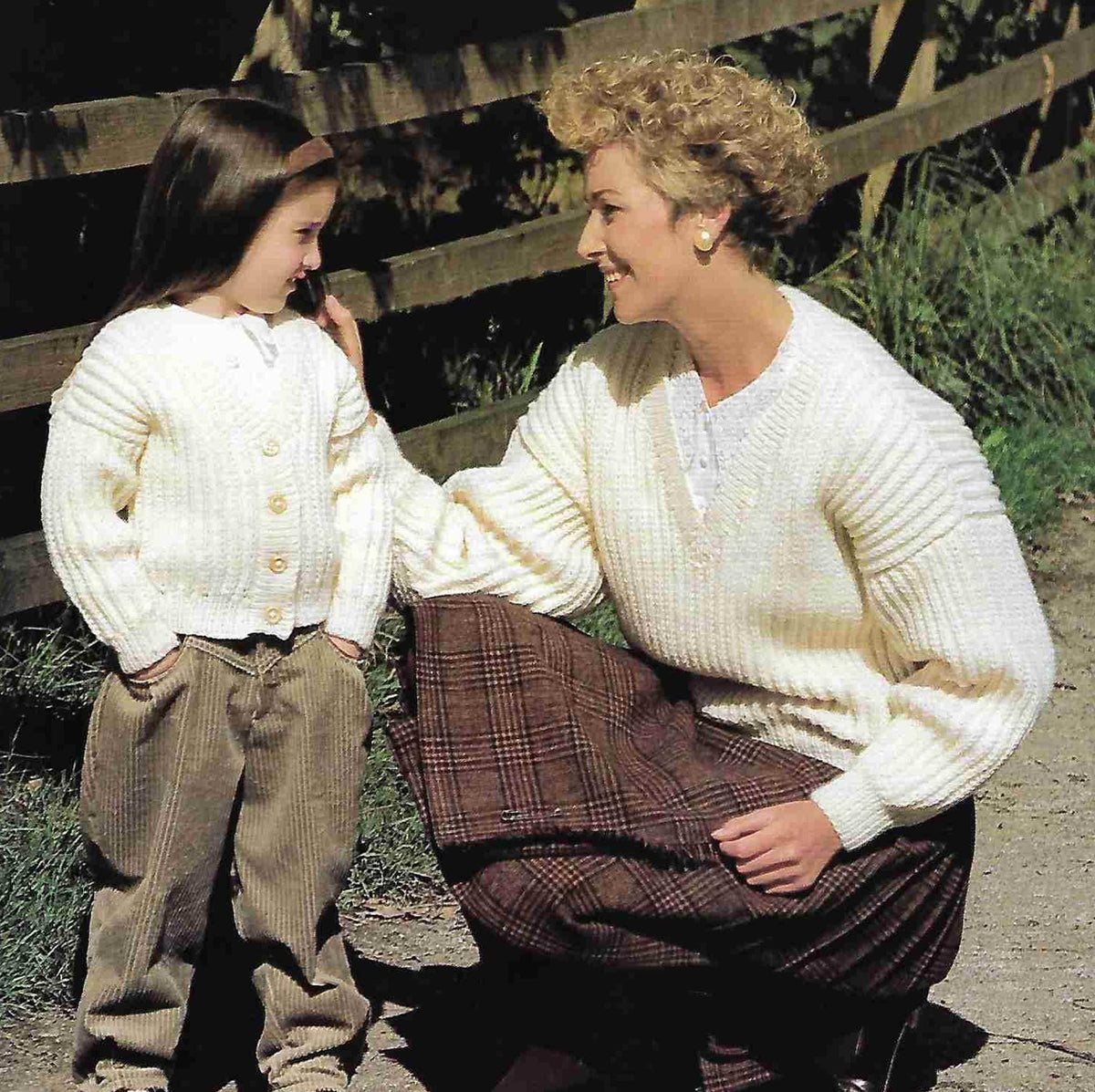 Woman's Mans Childs Ribbed V Necked Jumper- Sweaters & Cardigans Aran 10 Ply worsted Yarn-Download PDF KNITTING Pattern- Sizes 24"up to 46"