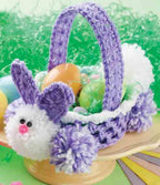 Easter Bunny Baskets Crochet Pattern- Egg hunting basket-for Boys & Girls- Worsted 10 Ply Aran wool- Crochet Pattern