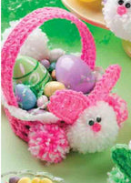 Easter Bunny Baskets Crochet Pattern- Egg hunting basket-for Boys & Girls- Worsted 10 Ply Aran wool- Crochet Pattern