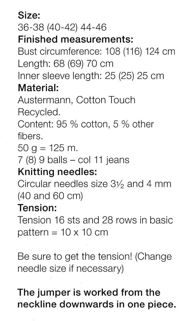 Casual Raglan Sweater Pullover Jumper Round Neck Brioche  Rib 36- 46" DK 8 Ply Lightweight cotton  Knitting Pattern PDF download-Simple knit
