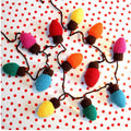 Crochet Christmas Lights Garland Pattern, Holiday Decor (PDF Download)