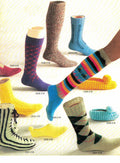 Vintage  Socks & Slippers Knitting/ Crochet pattern 17 different styles to knit and Crochet Download PDF  Vintage socks- See images for info