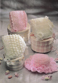 Crochet Baby Girl ~ Hats- Bonnets ~4 styles to choose Birth up to 2 years  ~- DK 8 PLY Light Worsted Crochet pattern Download PDF