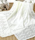 Baby Paisley Shawl in 3 ply ( 100 x 100cm) or Triple Hearts in 2 ply (104 x 104cm) to knit Knitting pattern PDF Download Christening baptism