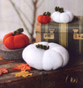 Knitted Pumpkins Halloween Decoration Toy ~ 4 Sizes Aran 10 Ply Worsted Knitting Pattern Download PDF