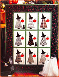 Sunbonnet Witches Quilt Quilting Pattern Halloween Spider Pirate Patchwork Blocks Applique Bed  Quilt Sewing Pattern PDF download