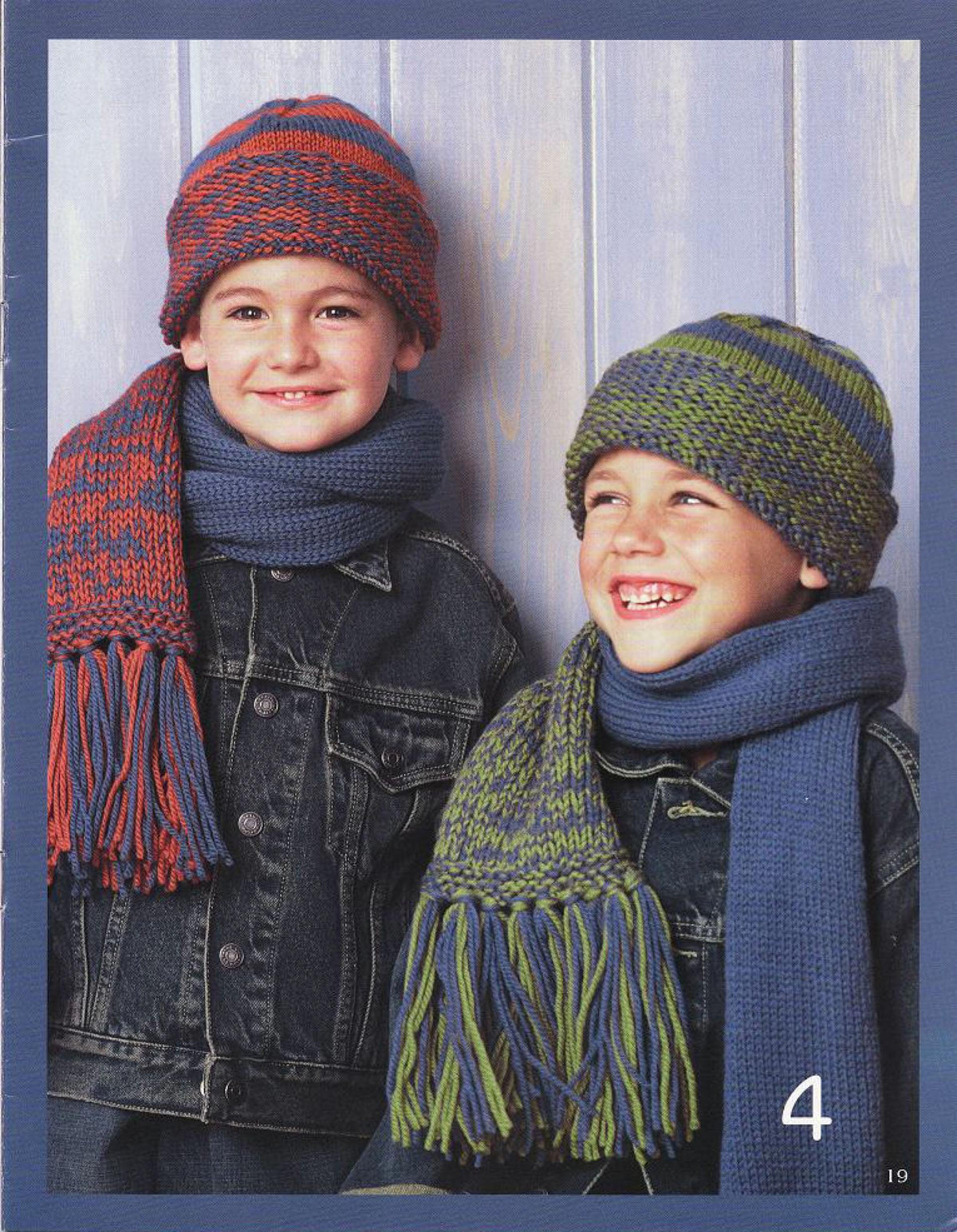 Children's Quick  Easy Knit Scarf- Pull on hat - Aran 10 ply Worsted wool- fits one size 4-6 yrs Download PDF Knitting pattern Winter Knits