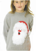 Child's Santa & Xmas tree sweaters Christmas Jumper Boy- Girl- Knitting Pattern -DK 8ply  Download PDF fits 22 -30 chest (2-11yrs)