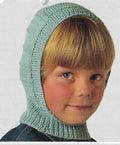 Balaclava & Bobble Hat Rib Cable 2 Needles 5 - 15 Yrs Boys Girls ~ DK 8ply Light Worsted /Chunky 12 Ply Wool Knitting Pattern pdf Download