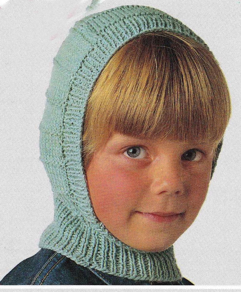 Balaclava & Bobble Hat Rib Cable 2 Needles 5 - 15 Yrs Boys Girls ~ DK 8ply Light Worsted /Chunky 12 Ply Wool Knitting Pattern pdf Download