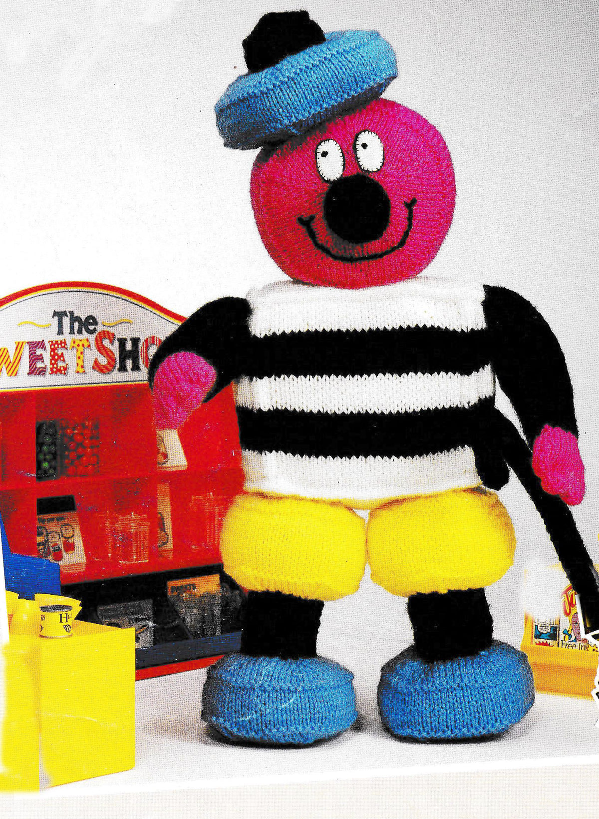 Bertie Bassett Licquorice Allsorts Toy approx 16" Simple Stocking Stitch DK 8 Ply Light Worsted~ Knitting Pattern PDF Instant download