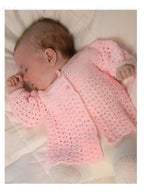 Baby Matinee Coat Crochet Pattern DK 18–20 inch Chest PDF