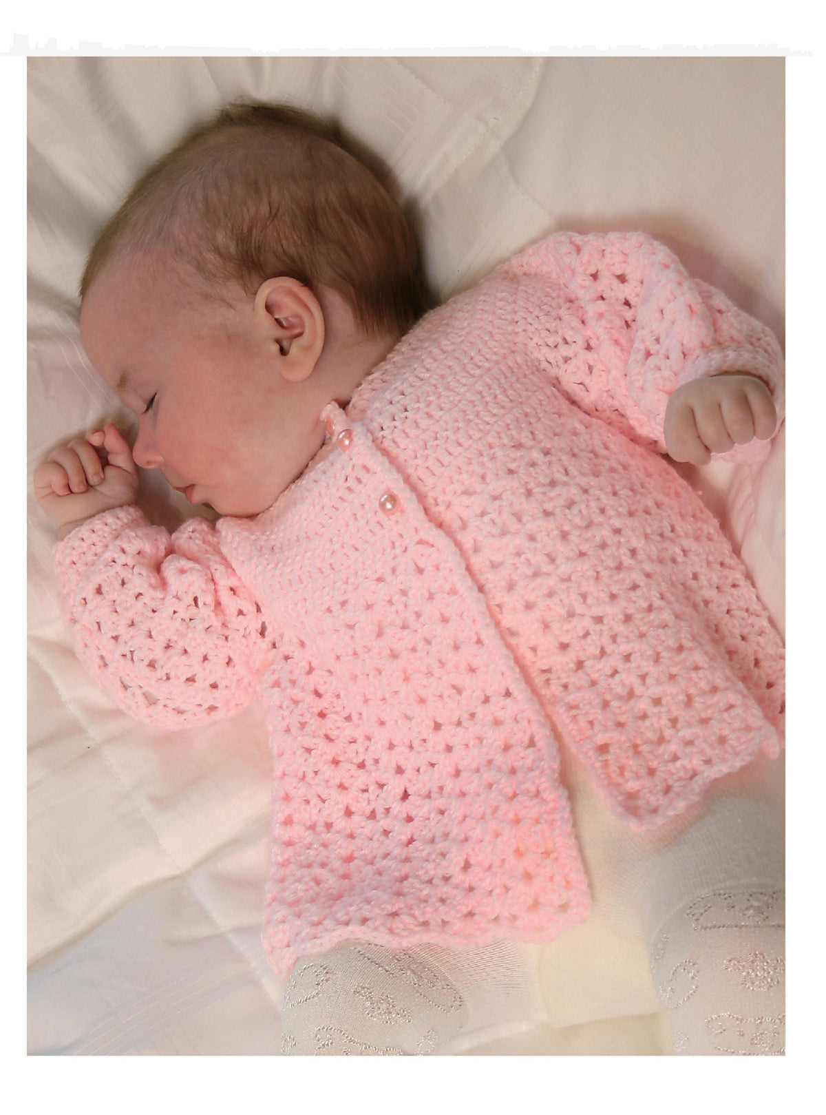 Baby Matinee Coat Crochet Pattern DK 18–20 inch Chest PDF