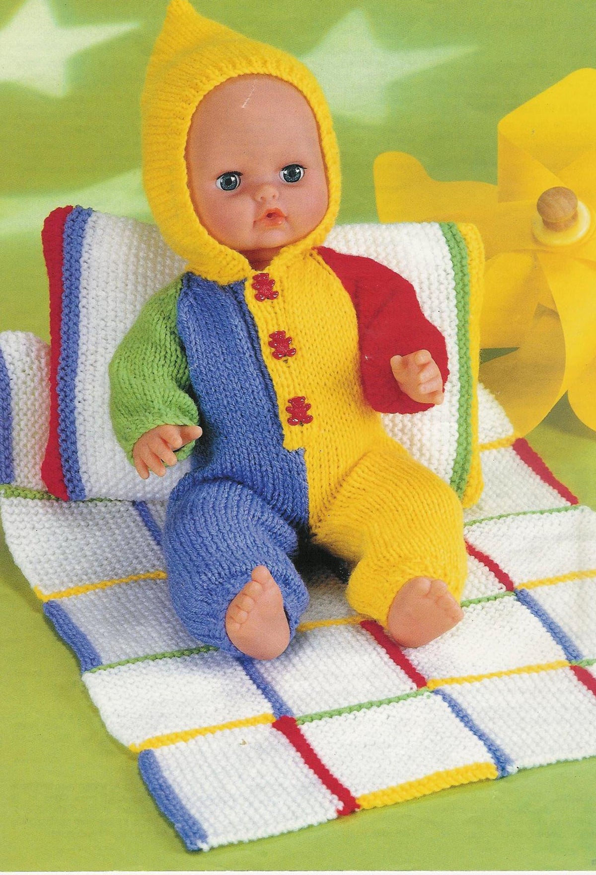 Baby Doll Blanket & Pillow Knitting Pattern: Fits 12-22" Dolls (PDF Download)
