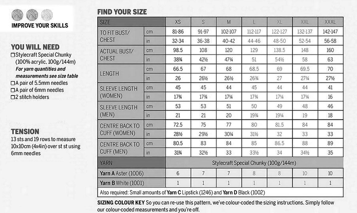 Man's Polar Bear - Christmas- Festive sweater- Jumper-  Chunky Bulky 12 ply- chest 32-58 "download Knitting Pattern PDF- Bottom Up-English